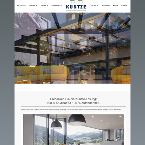 Website Kuntze Köln
